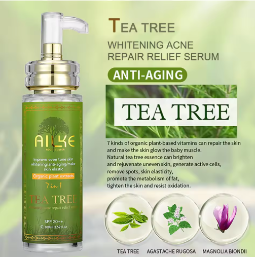 SHAQTU  Tea Tree Serum – Advanced Anti-Acne & Pore Refining Formula